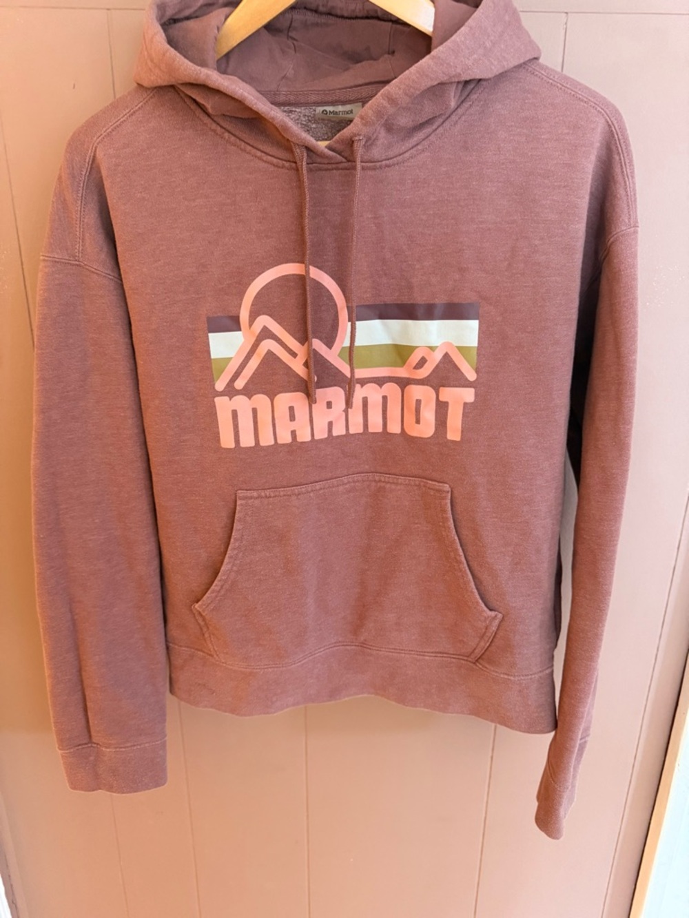 Marmot Women’s Logo Hoodie Mauve